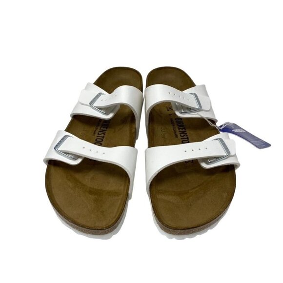 Birkenstock Sydney Birko-Flor Sandal White Sz 41/ Women's 10 - Picture 3 of 8